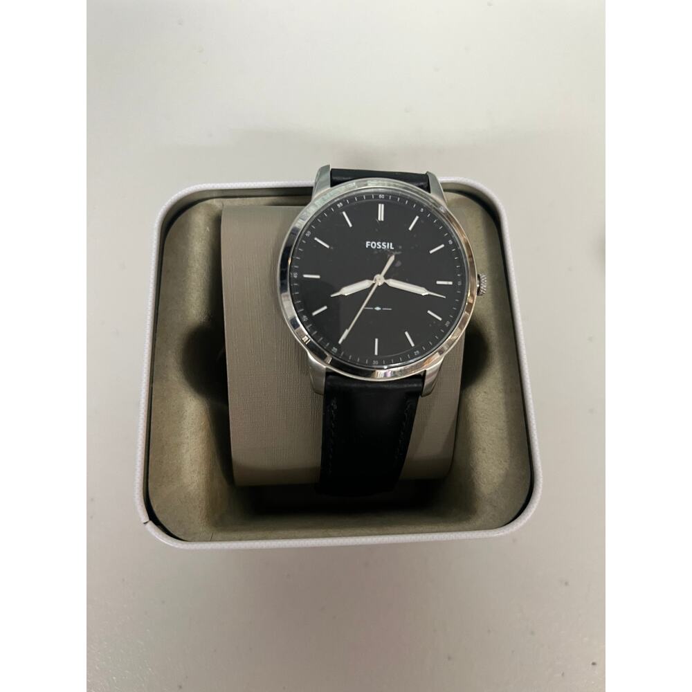 Fossil FS5398 The Minimalist Stainless Steel Black Men's Watch